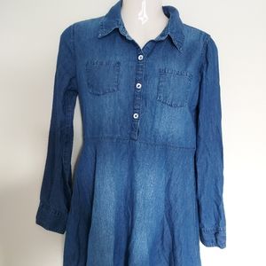 (#17)❣️Justice girl blue Jean dress size 16